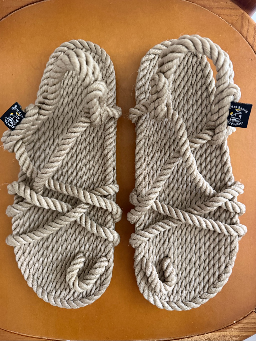 Rope-Strap Tan Women’s Sandals